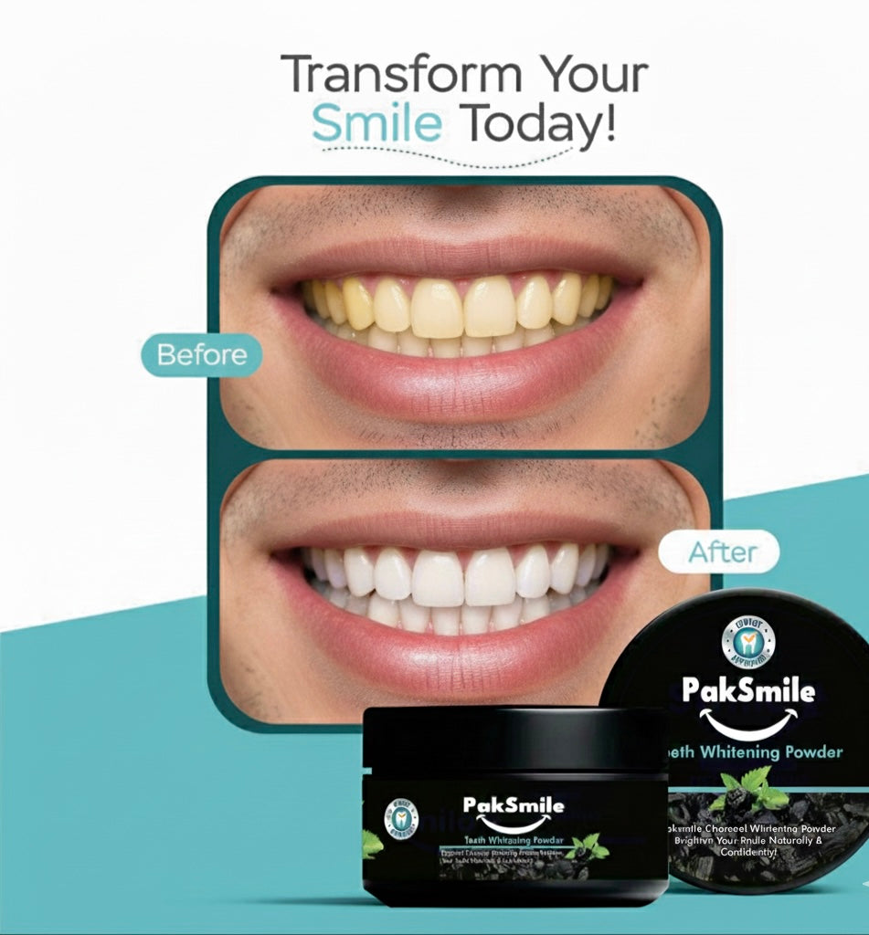 PakSmile Teeth Whitening Powder – Brighten Your Smile Naturally!