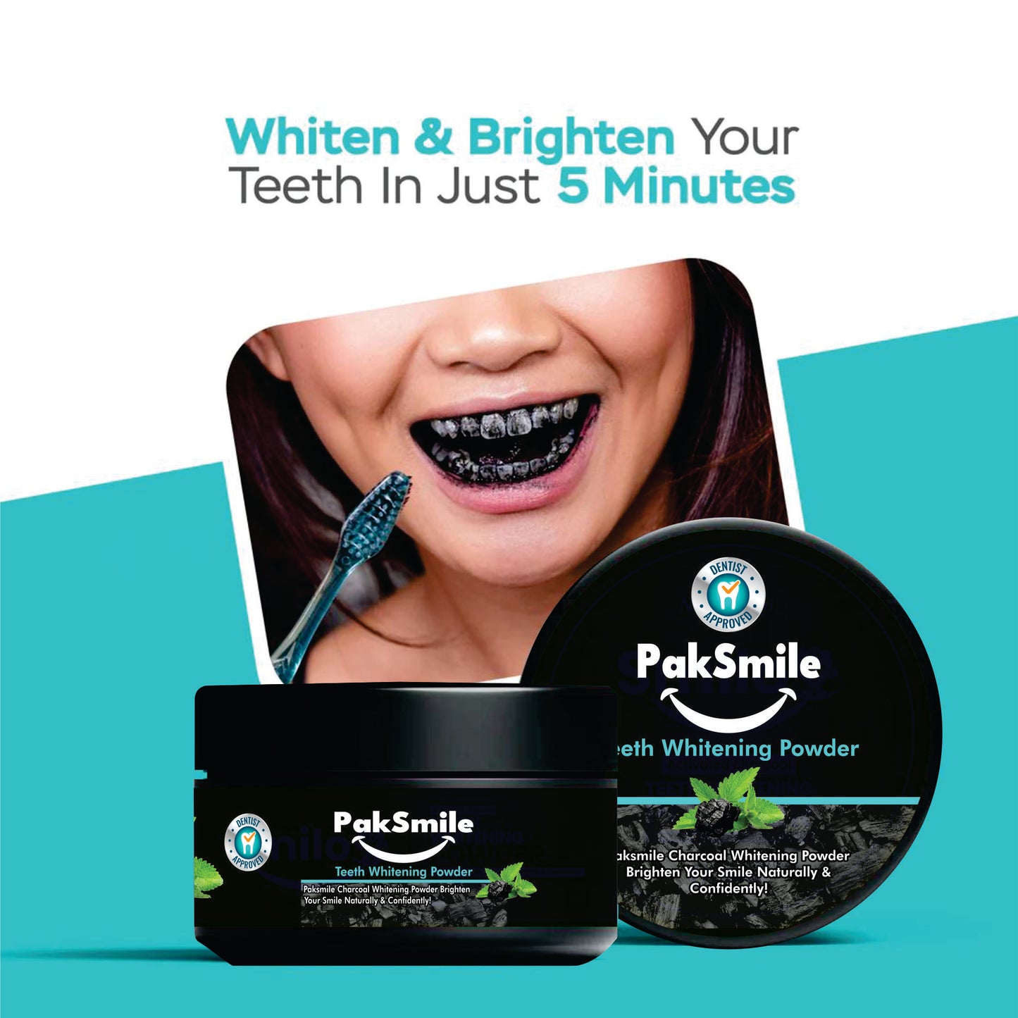 PakSmile Teeth Whitening Powder – Brighten Your Smile Naturally!