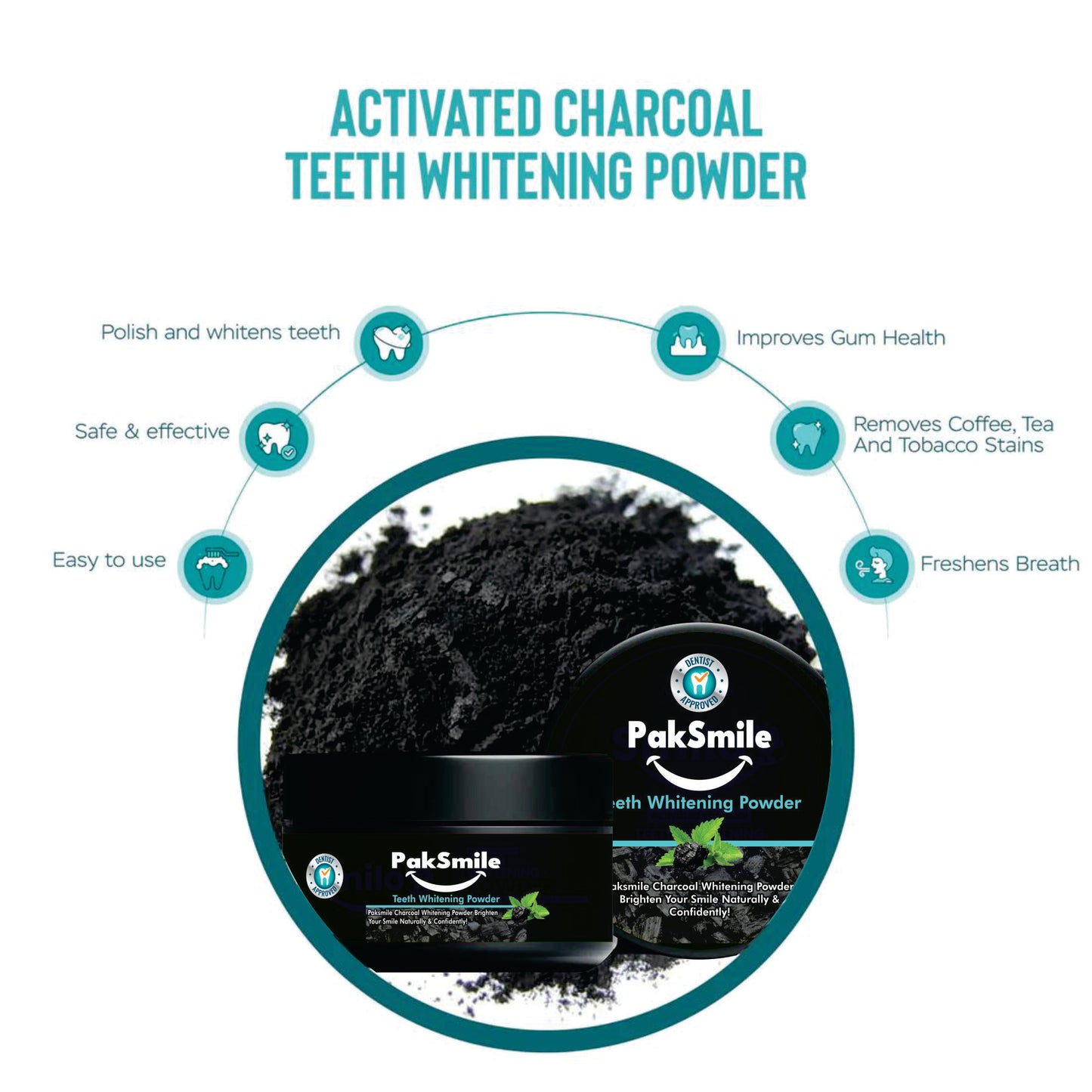 PakSmile Teeth Whitening Powder – Brighten Your Smile Naturally!